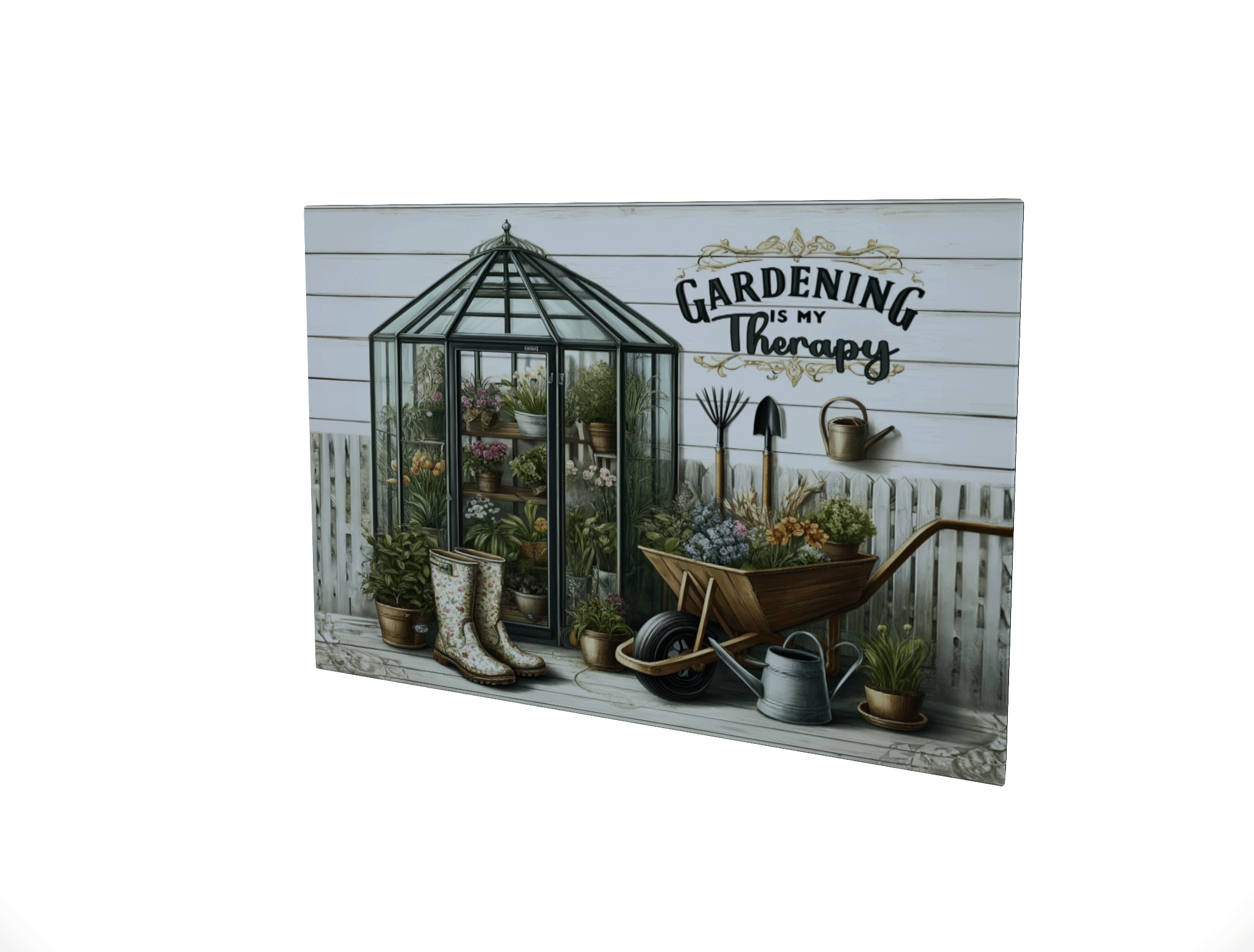 Gardening Is My Therapy... Glossy Aluminium Print Gardening Is My Therapy... Glossy Aluminium Print
